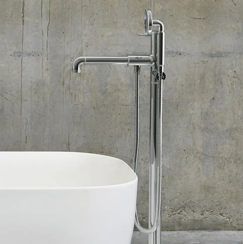 Crosswater MPRO Industrial Floorstanding Bath & Shower Mixer Tap