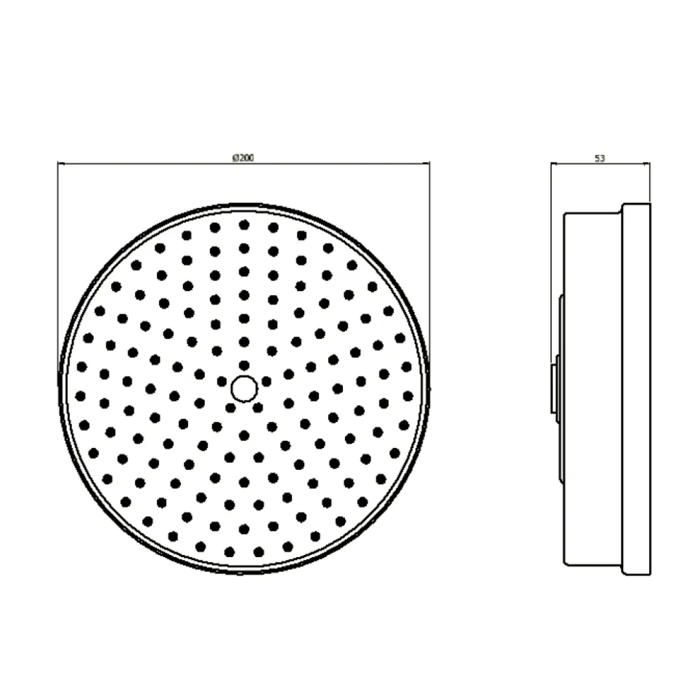 Crosswater MPRO Industrial 8 Inch Shower Head