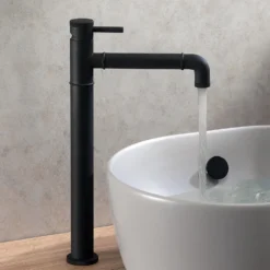 Crosswater MPRO Industrial Tall Basin Mixer Tap - Carbon Black
