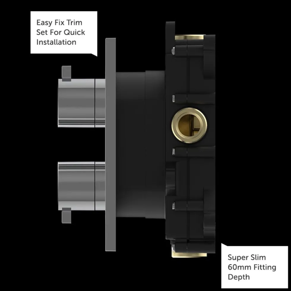 Crosswater MPRO Industrial Thermostatic 1 Outlet Shower Valve - Crossbox Technology