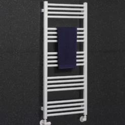 Crosswater MPRO Matt White Heated Towel Rail