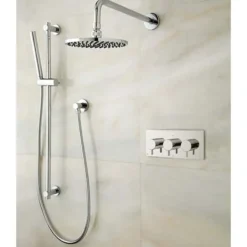 Crosswater MPRO 2 Outlet Concealed Thermostatic Shower Valve (3 Handles)