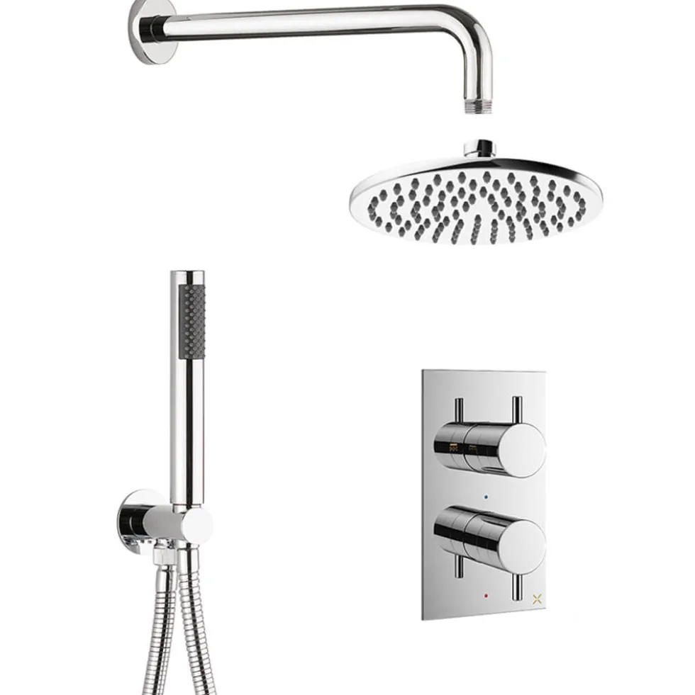 Crosswater MPRO 2 Outlet 2 Handle Shower Bundle