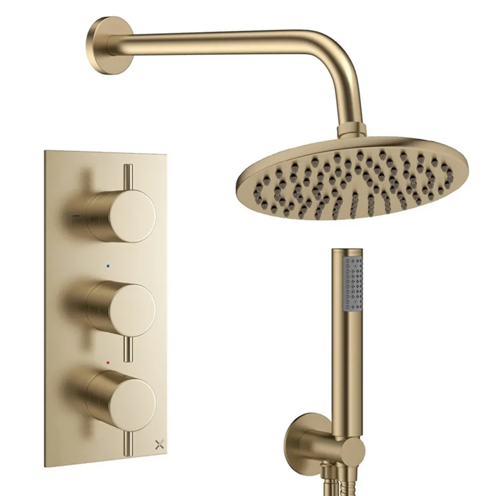 Crosswater MPRO 2 Outlet 3 Handle Shower Bundle