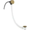 Crosswater MPRO Overflow Bath Filler with Click Clack Waste - Brushed Brass