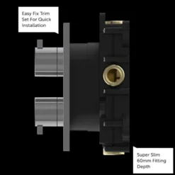 Crosswater MPRO Push 2 Outlet Concealed Valve with Crossbox Technology