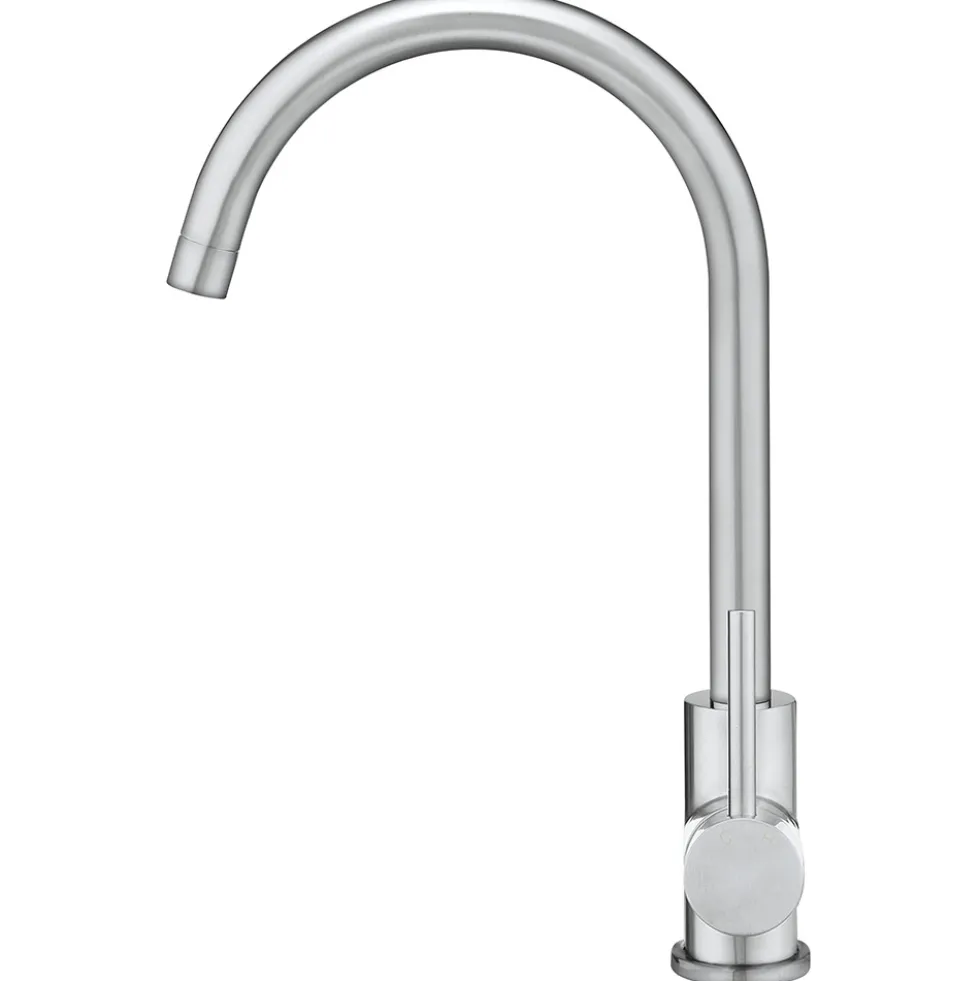 Crosswater MPRO Single Lever Mono Kitchen Mixer Tap - Brushed Stainless Steel