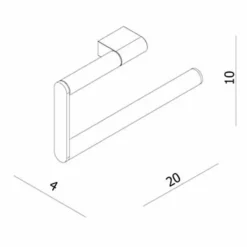 Crosswater MPRO Towel Ring