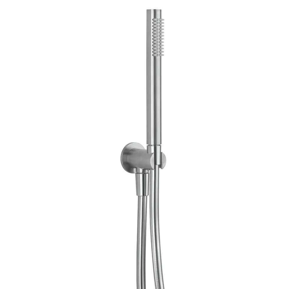Crosswater 3ONE6 Stainless Steel Mini Shower Handset Kit with Wall Bracket & Hose