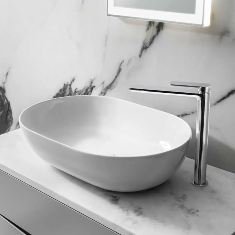Crosswater Pier Tall Monobloc Basin Mixer