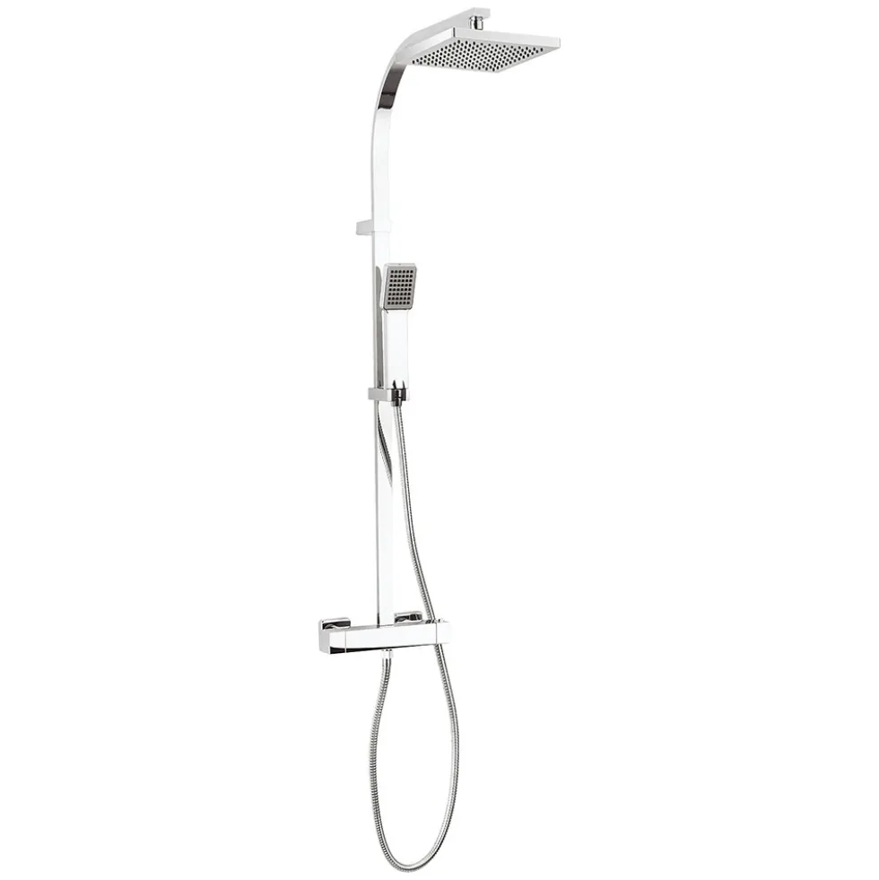 Crosswater Planet Thermostatic Exposed Shower Kit with Fixed Head & Shower Handset