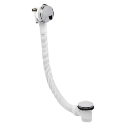 Crosswater Slimline Overflow Bath Filler with Click Clack Waste