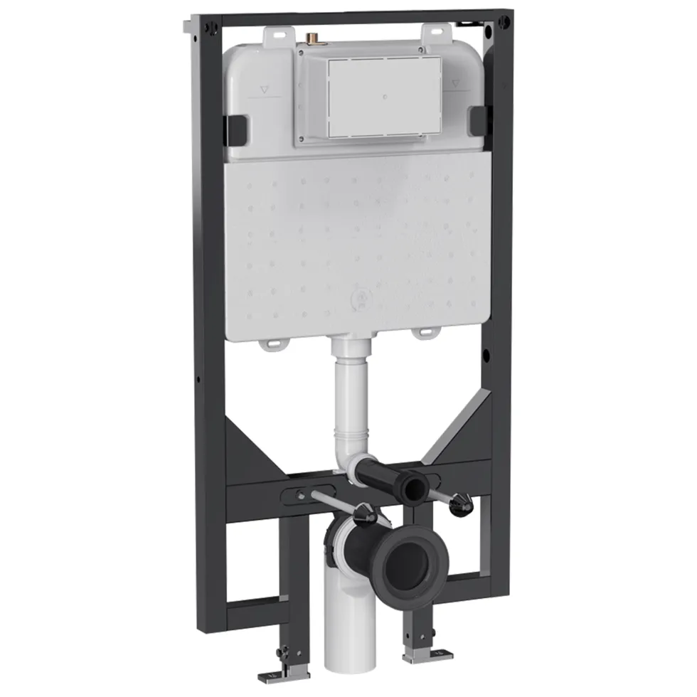 Crosswater Slim Support Frame with Dual Flush Concealed Cistern & Installation Kit