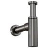Crosswater Union Bottle Trap - Brushed Black Chrome