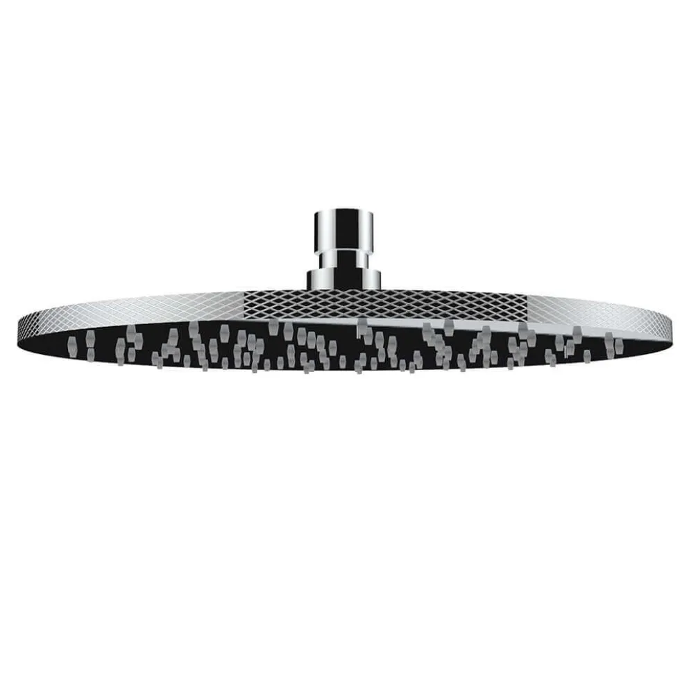 Crosswater Union 250mm Fixed Shower Head - Brushed Black Chrome
