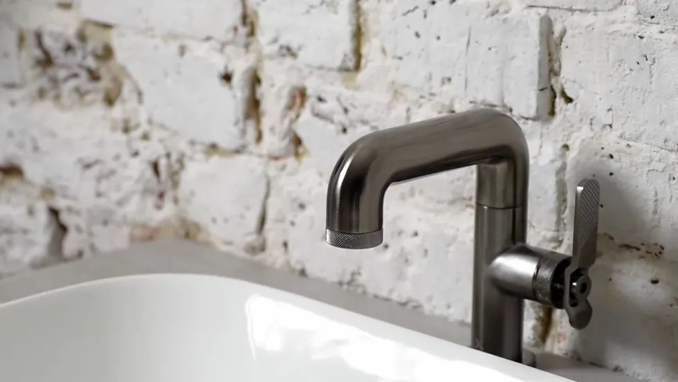 Crosswater Union Tall Basin Mixer Tap - Brushed Black Chrome