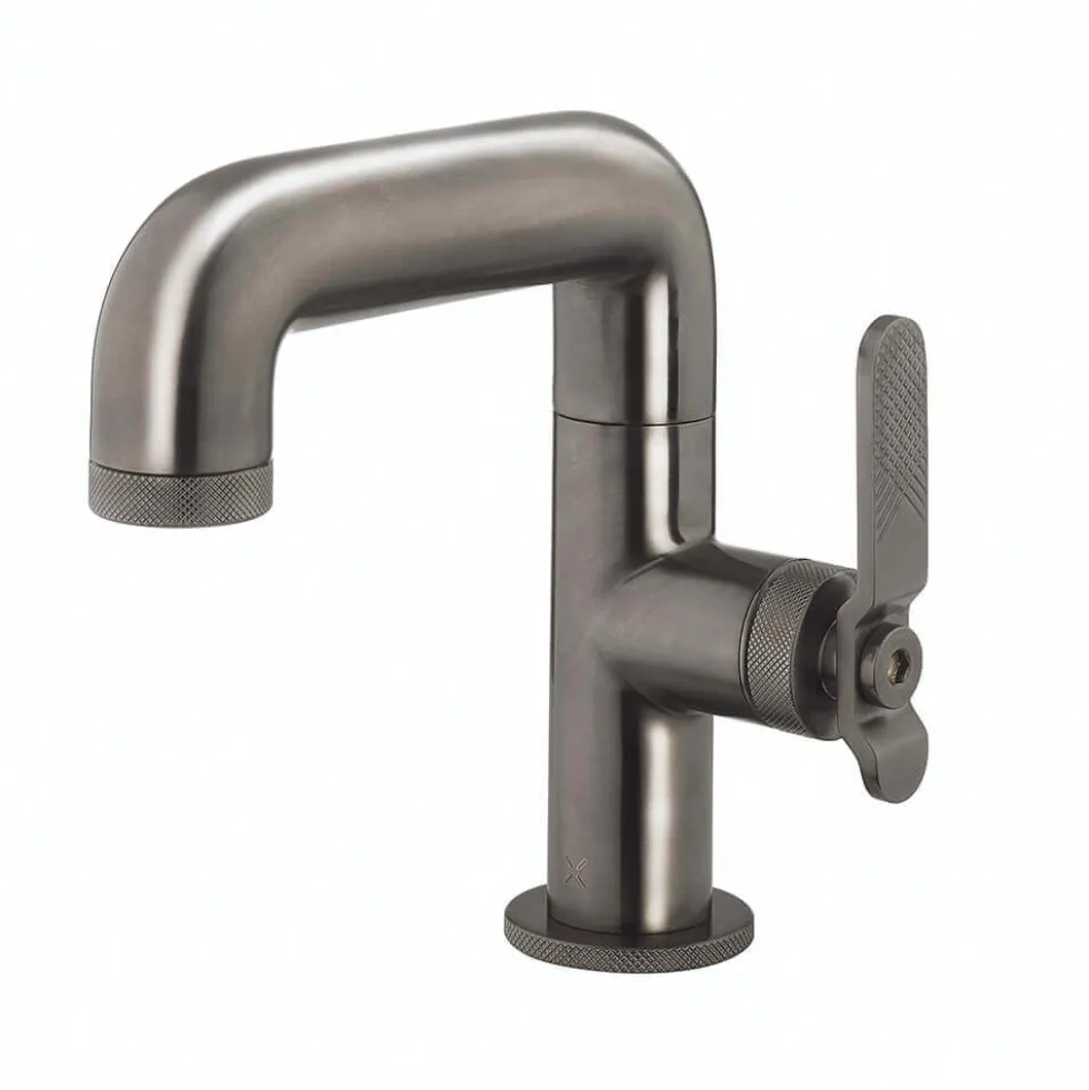 Crosswater Union WRAS Approved Mono Basin Mixer Tap - Brushed Black Chrome