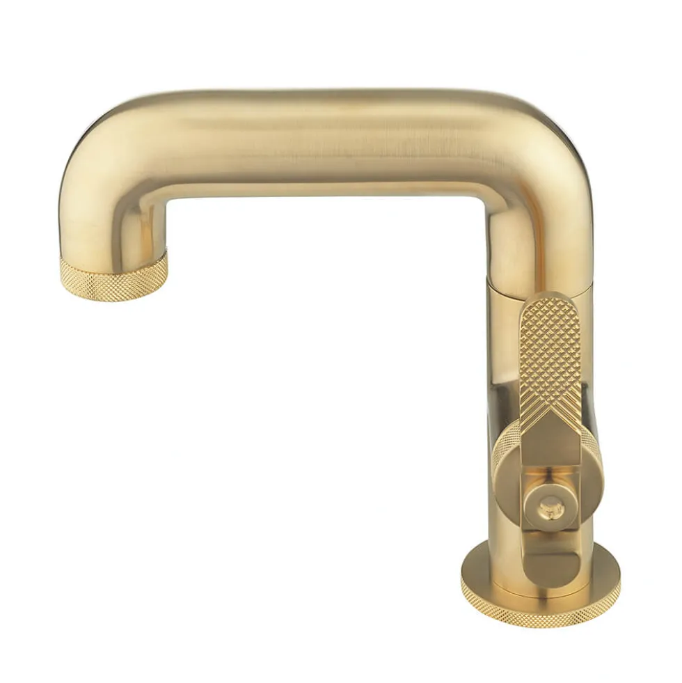 Crosswater Union WRAS Approved Mono Basin Mixer Tap - Brushed Brass
