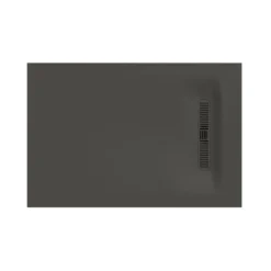 Crosswater Vito 25mm Dolomite Stone Resin Rectangular Shower Tray with Linear Waste Position