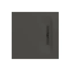 Crosswater Vito 25mm Dolomite Stone Resin Square Shower Tray with Linear Waste Cover