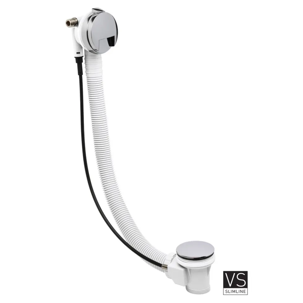 Crosswater VS Slimline Bath Filler with Pop-Up Waste