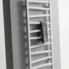 Crosswater Wedge Soft White Matte Designer Towel Radiator - 1096mm x 500mm | 1385 BTU