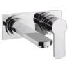 Crosswater Wisp Wall Mounted Basin 2 Hole Set with Plate