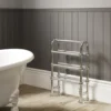 DQ Heating Hilborough Luxury Traditional Heated Towel Rail Radiator - Chrome - 1040 X 837mm