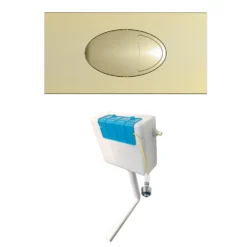 Drench Dual Flush Concealed Cistern with Dual Flush Plate