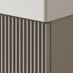 Drench Groove 460mm Fluted Wall Hung Cloakroom Vanity Unit & Basin