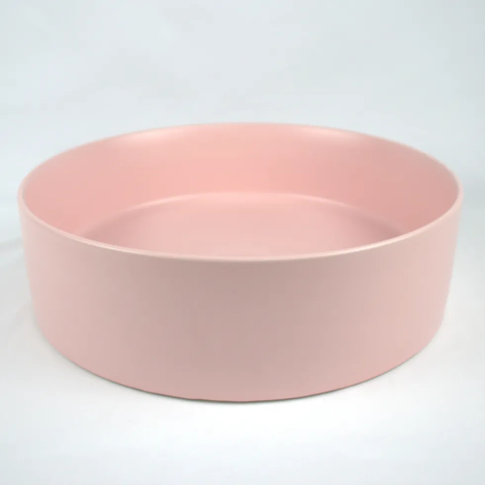 Drench Hue Round Countertop Basin - Light Pink
