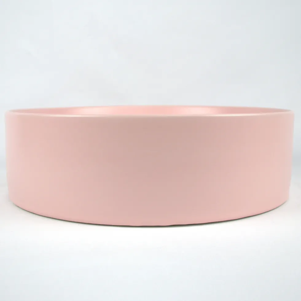 Drench Hue Round Countertop Basin - Light Pink