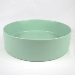 Drench Hue Round Countertop Basin - Minty Green
