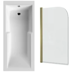 Drench Keyhole Shower Bath & Shower Screen
