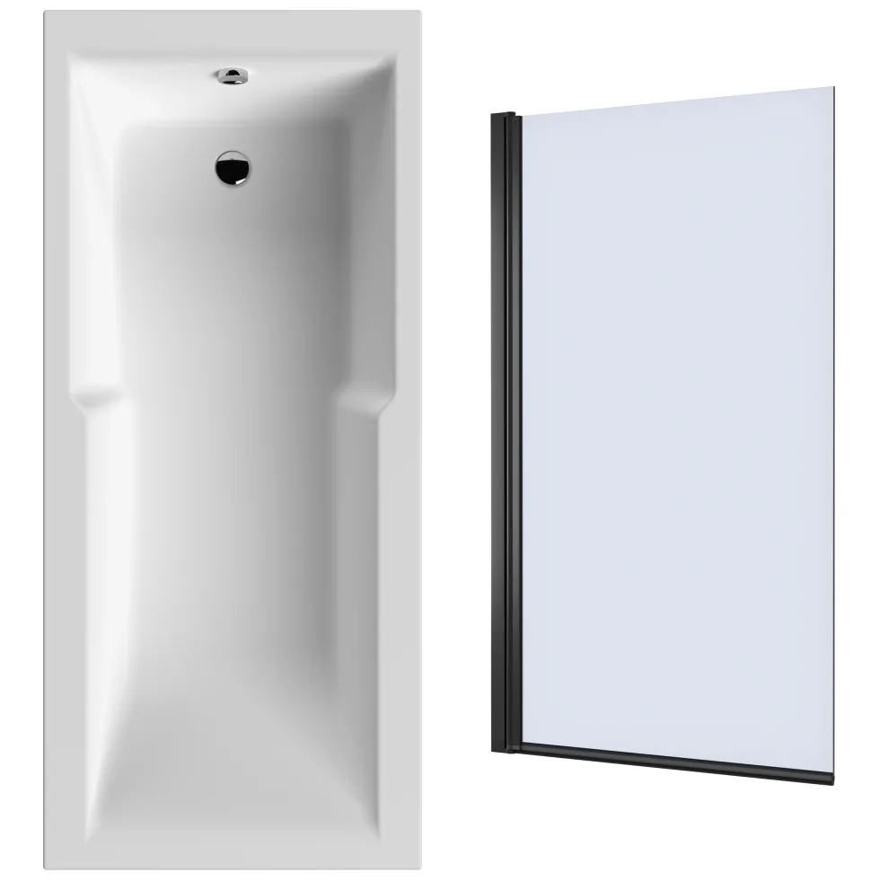 Drench Keyhole Shower Bath & Shower Screen