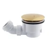 Drench 90mm Brushed Brass High Flow Shower Tray Waste