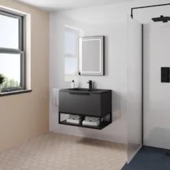 Drench Naturals Gloss White PVC Waterproof Bathroom Wall Panel - 1000 x 2400mm