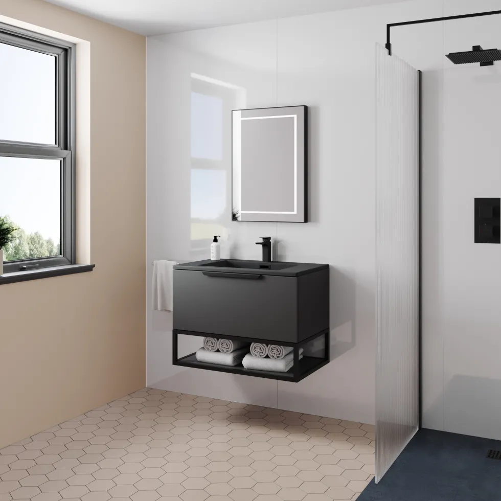 Drench Naturals Gloss White PVC Waterproof Bathroom Wall Panel - 1000 x 2400mm