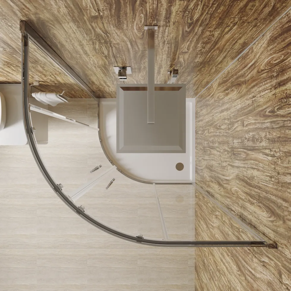 Drench Naturals Rustic Oak PVC Waterproof Bathroom Wall Panel - 1000 x 2400mm