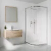 Drench Naturals White Marble PVC Waterproof Bathroom Wall Panel - 1000 x 2400mm