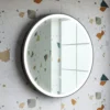 Drench Noir LED Illuminated Round Black Framed Mirror with Demister Pad & Colour Change LEDs - 600mm