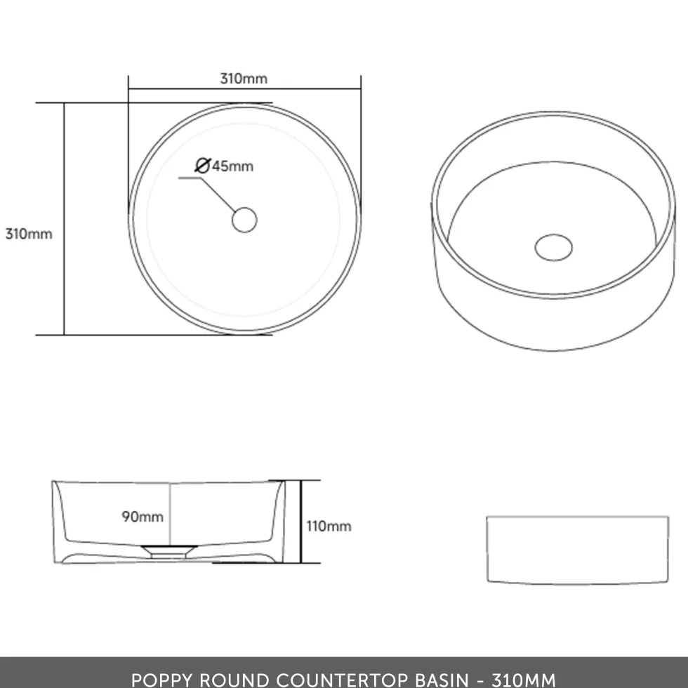 Drench Origin 1000mm Fluted Floorstanding Vanity Unit & Countertop