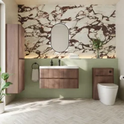 Drench Origin 900mm Fluted Wall Mounted Vanity Unit & Basin
