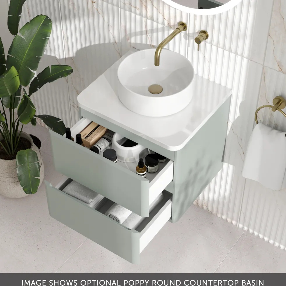 Drench Origin 500mm Wall Mounted Vanity Unit & Countertop