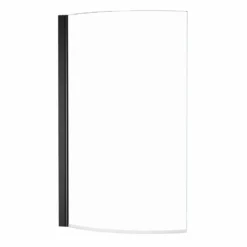 Drench P Shaped Shower Bath with Front Panel and Shower Screen - 1500mm