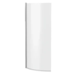 Drench P Shaped Shower Bath with Front Panel and Shower Screen - 1500mm