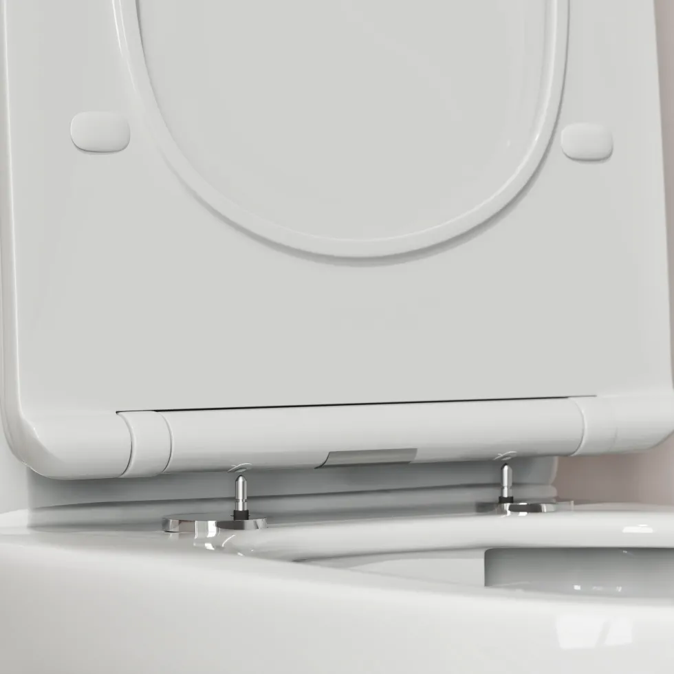 Drench Soft Close Round Slimline Toilet Seat With Quick Release Hinges