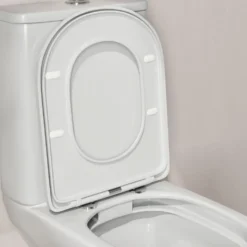 Drench Soft Close Round Wrap Over Toilet Seat With Quick Release Hinges