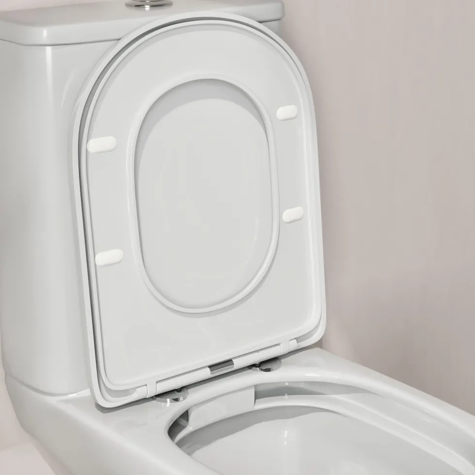 Drench Soft Close Round Wrap Over Toilet Seat With Quick Release Hinges