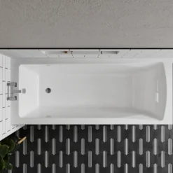 Drench Straight Single Ended Bath - Square